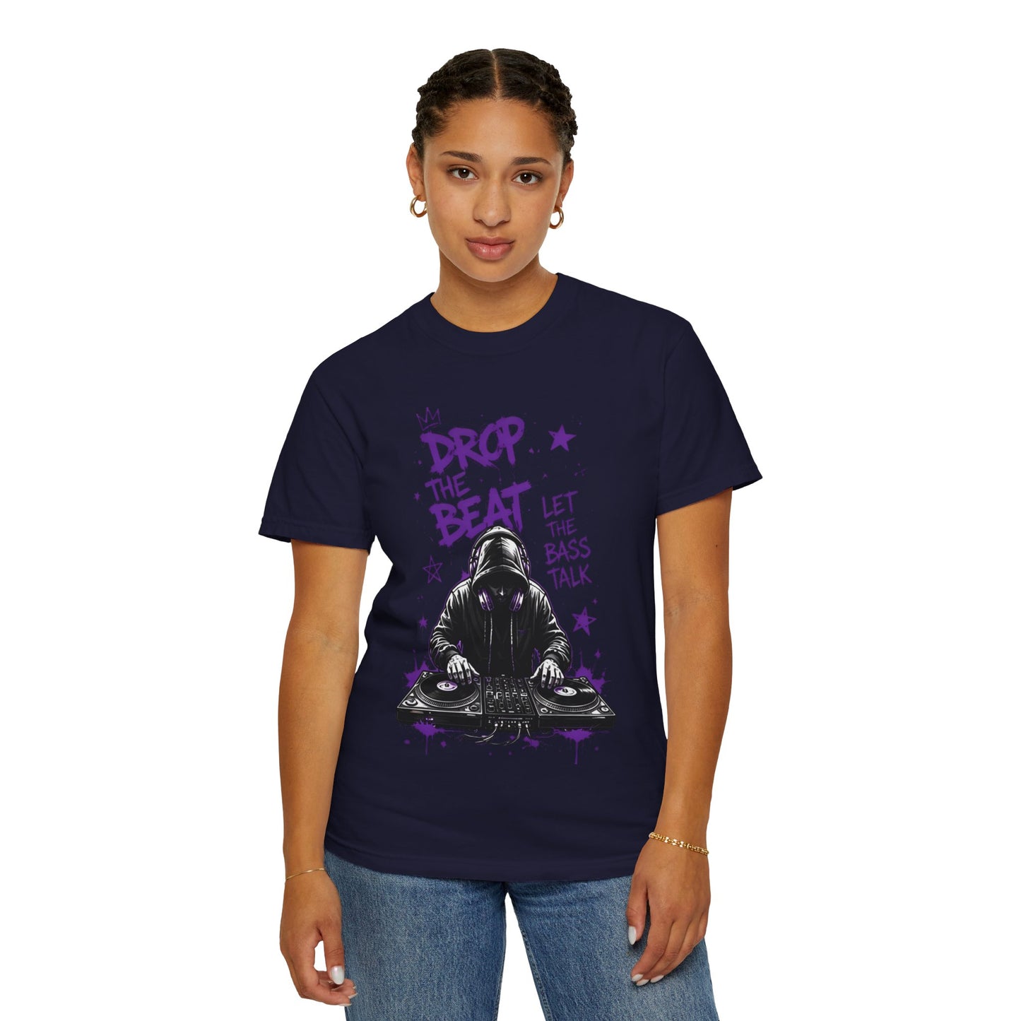 Drop the Beat DJ T-Shirt — "Let the Bass Talk" Graphic Tee