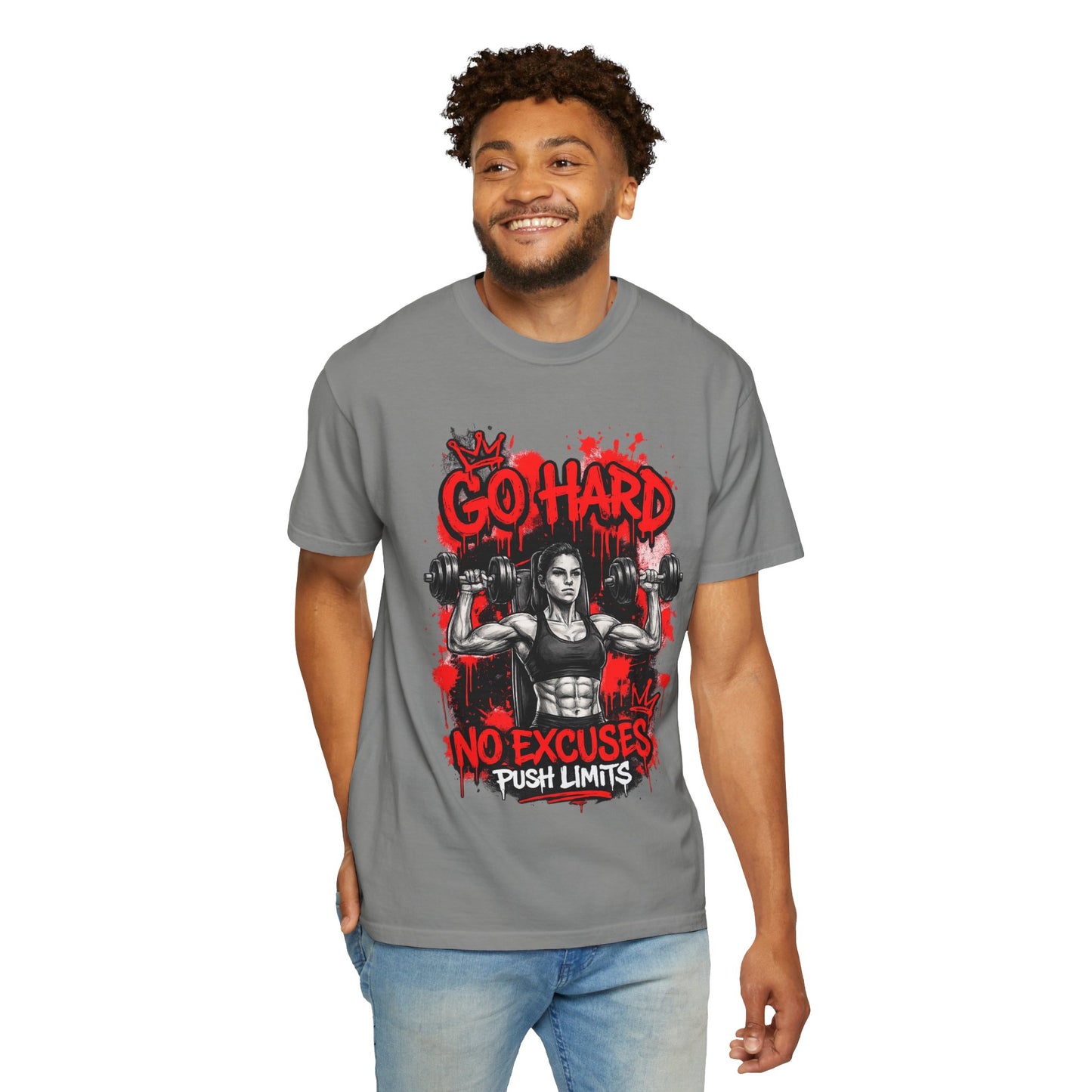 Go Hard No Excuses Fitness T-Shirt