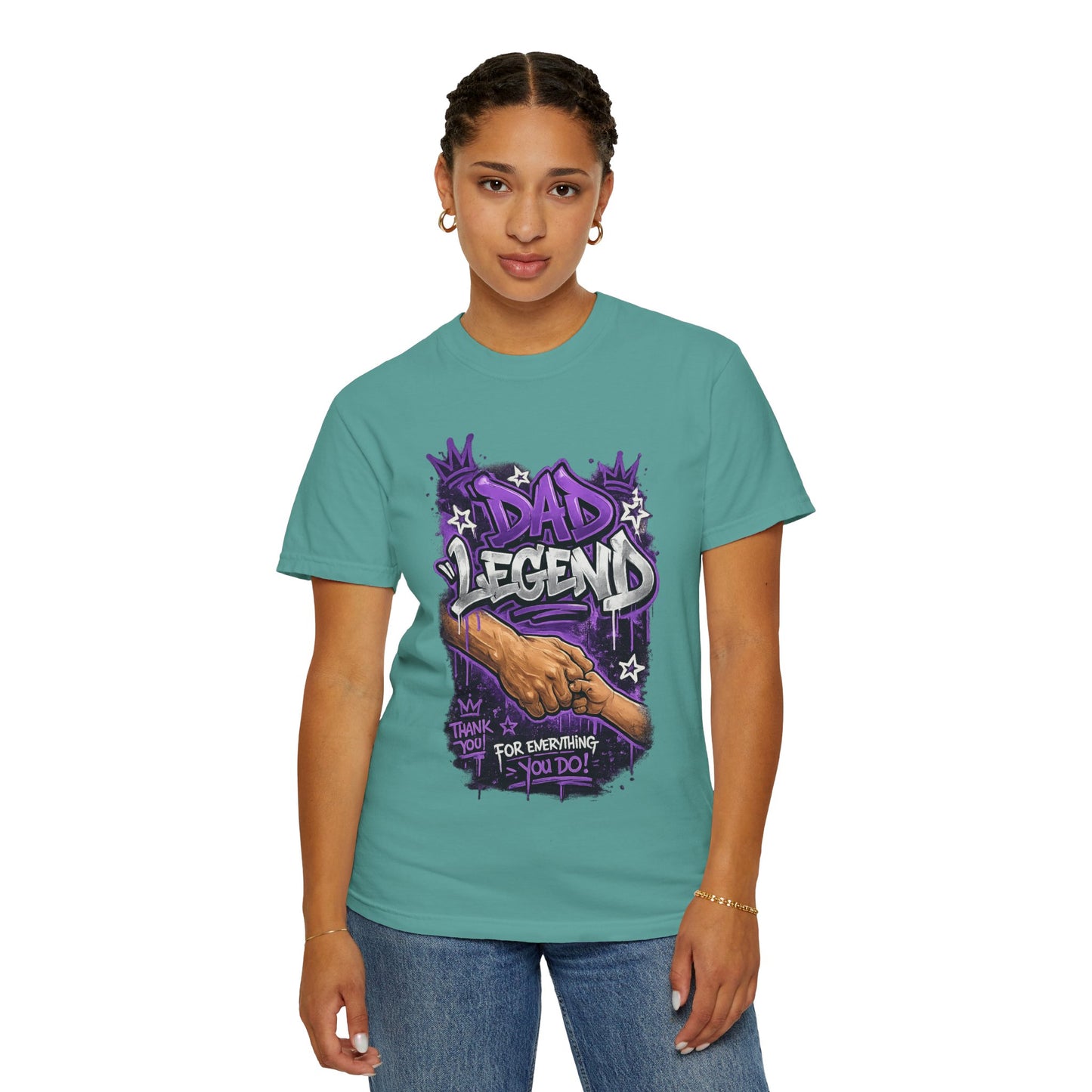 Dad Legend graffiti hands illustration T-Shirt | Thank You For Everything design
