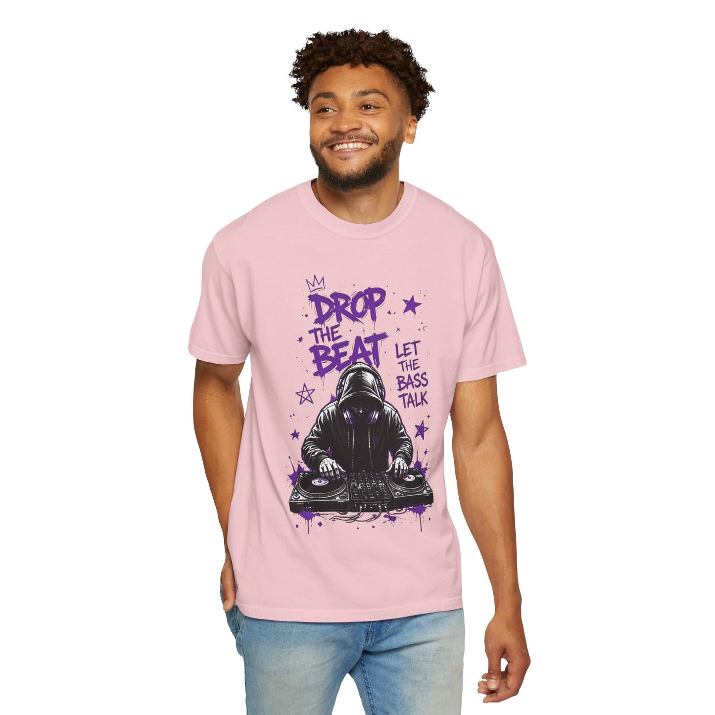 Drop the Beat DJ T-Shirt — "Let the Bass Talk" Graphic Tee
