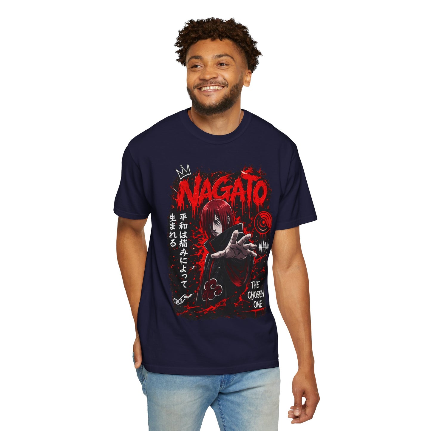 Nagato Graphic T-Shirt — 'The Chosen One' Anime Horror Tee