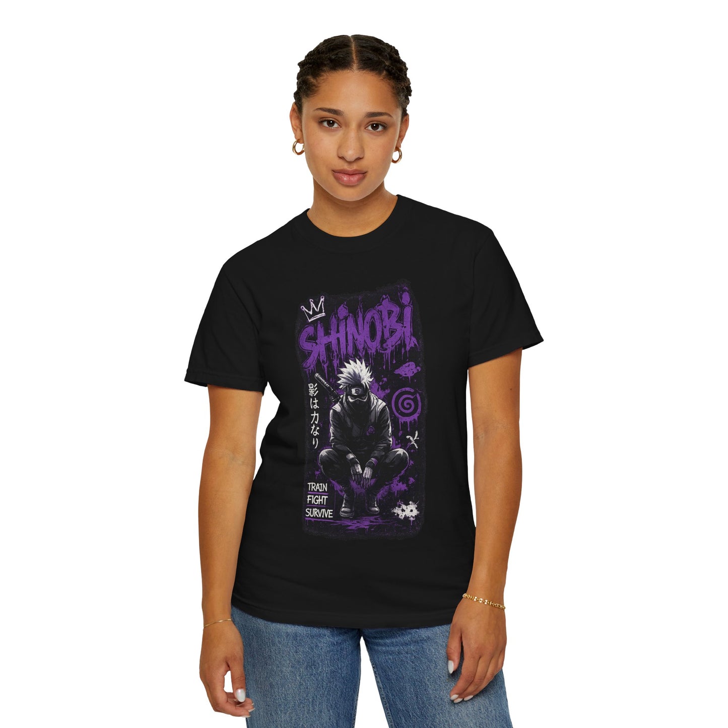 Shinobi Graphic T-Shirt — Ninja Anime Tee (Train Fight Survive)