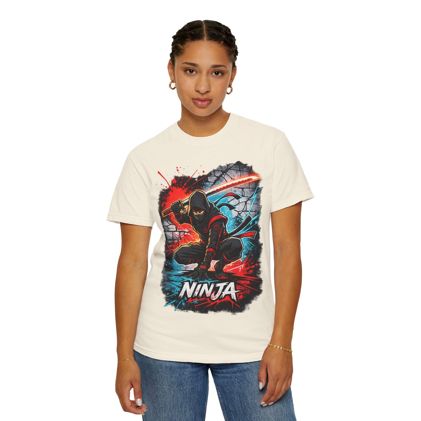 Ninja Graphic T-Shirt — Bold Samurai Night Warrior Tee