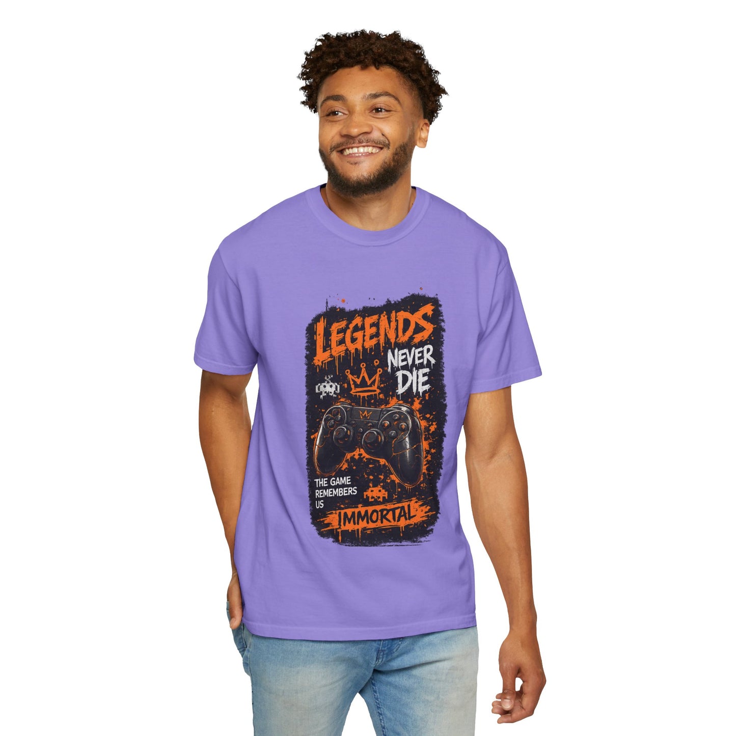Legends Never Die Gamer T-Shirt – Immortal Video Game Controller Tee
