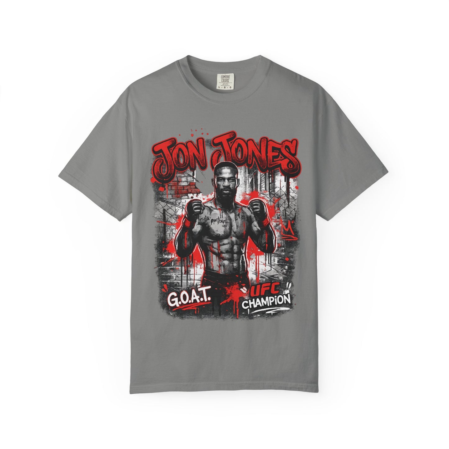 Boxing Champion Graphic T-Shirt — 'G.O.A.T. UFC Champion' Streetwear Tee