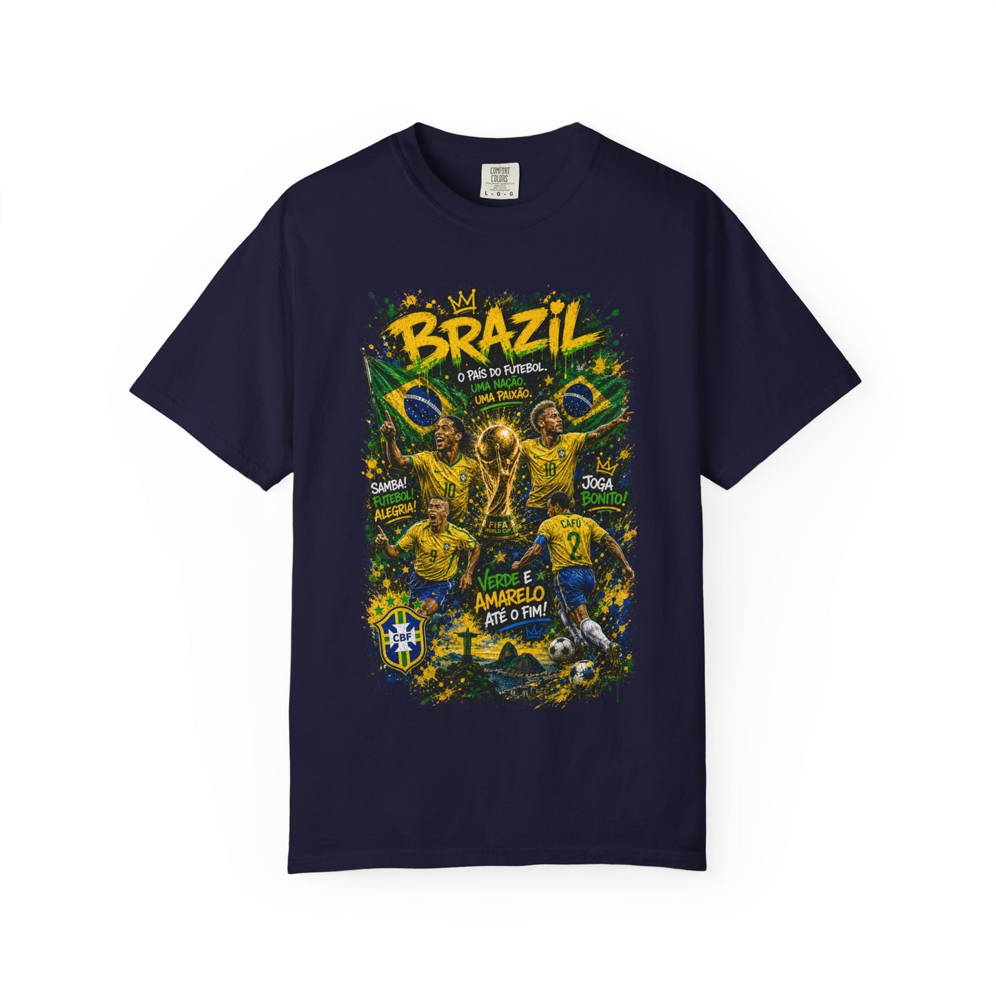 Brazil Football Players T-shirt | Brazilian Soccer Graphic Tee