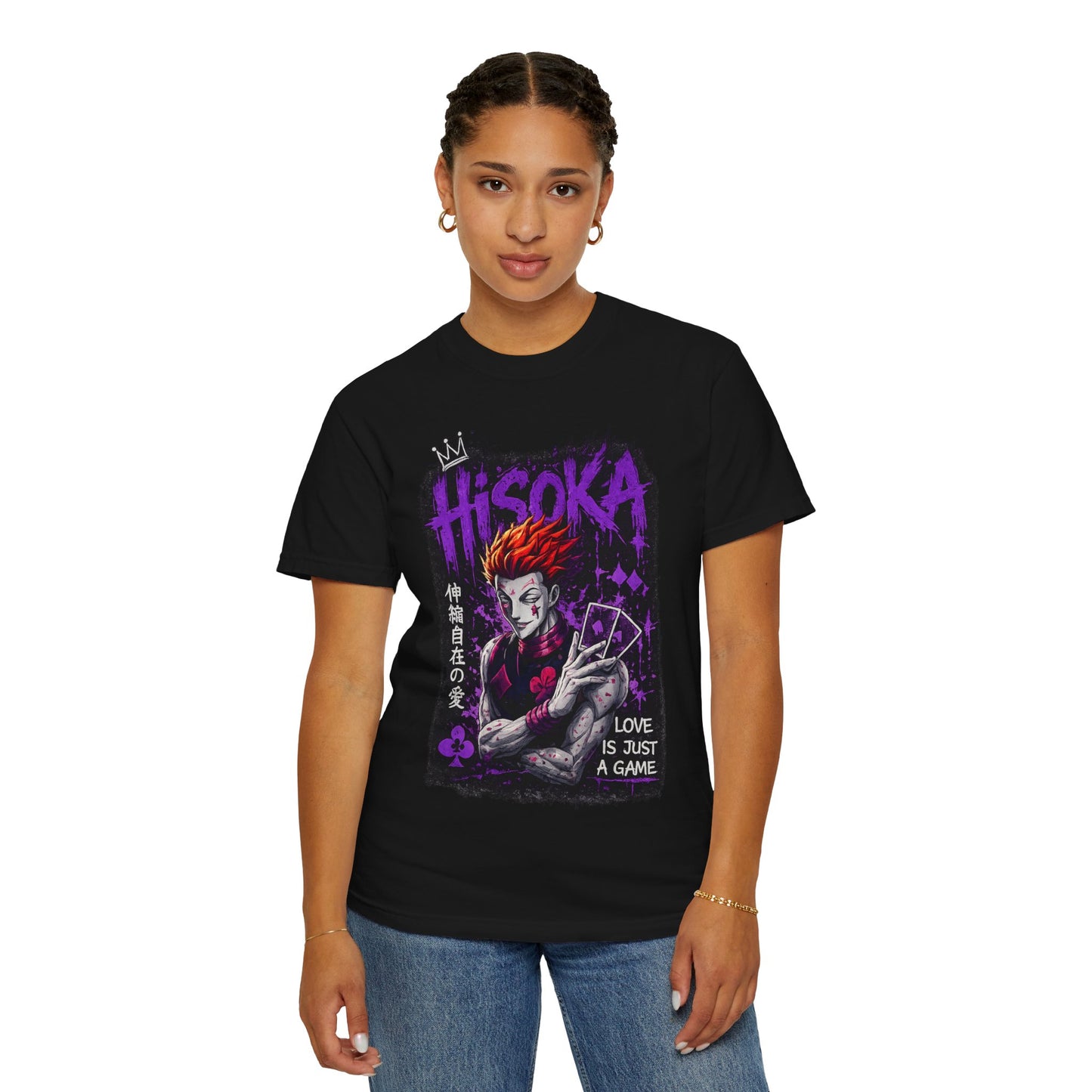 Hisoka Anime Graphic T-Shirt — "Love Is Just a Game" Villain Tee