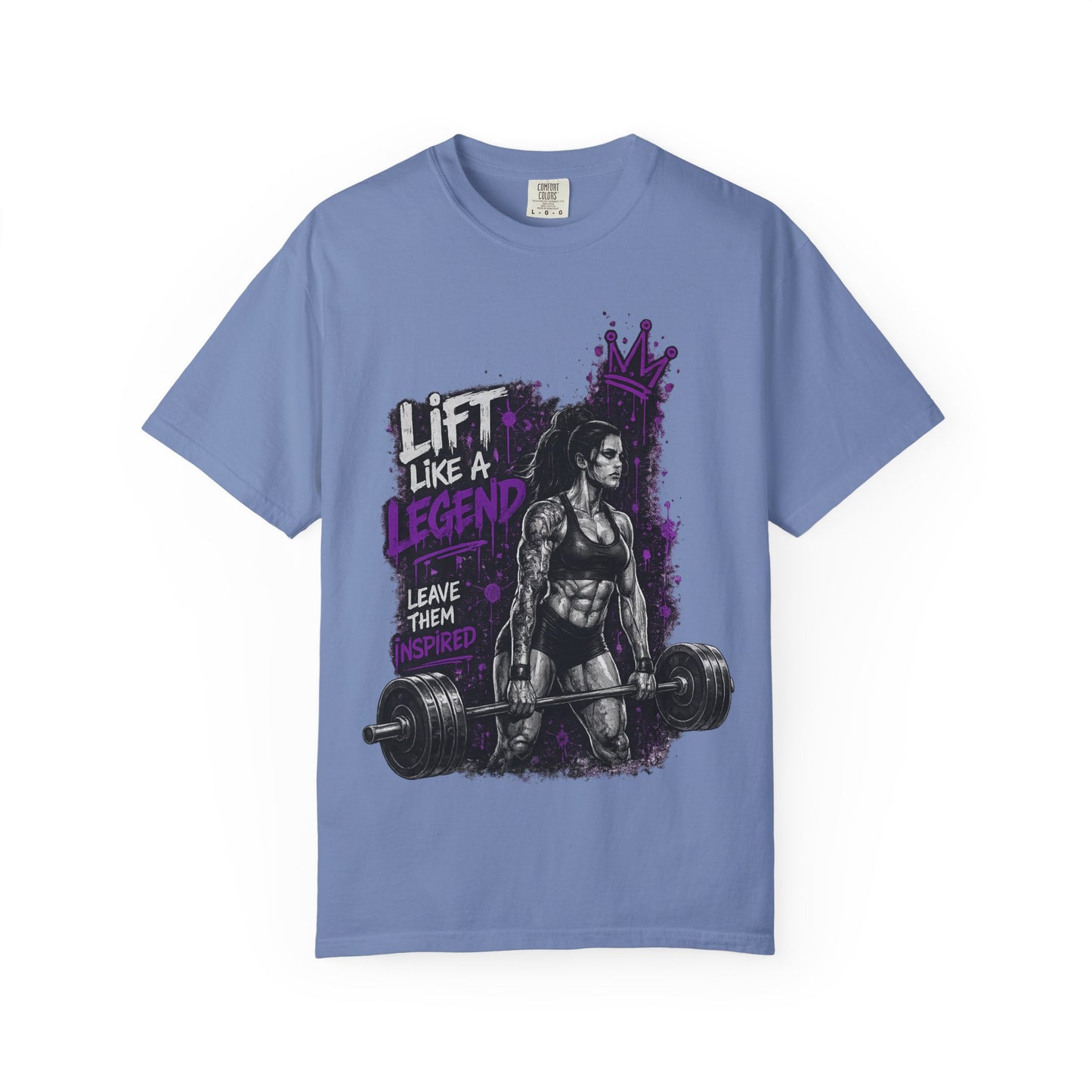 Lift Like a Legend Weightlifting T-Shirt — Female Power Deadlift Gym Tee