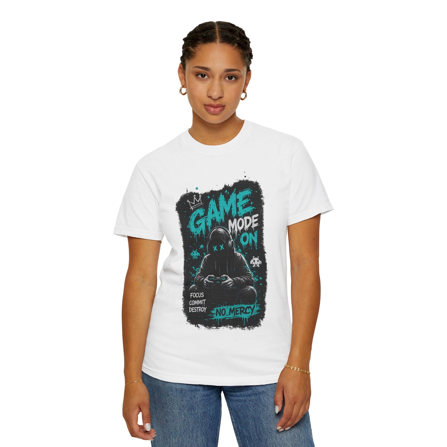 Gaming T-Shirt — "Game Mode On: No Mercy" Gamer Tee