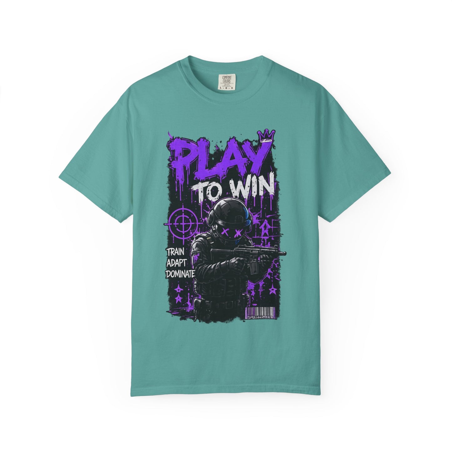Play to Win Graphic T-Shirt — Gamer Tactical Design