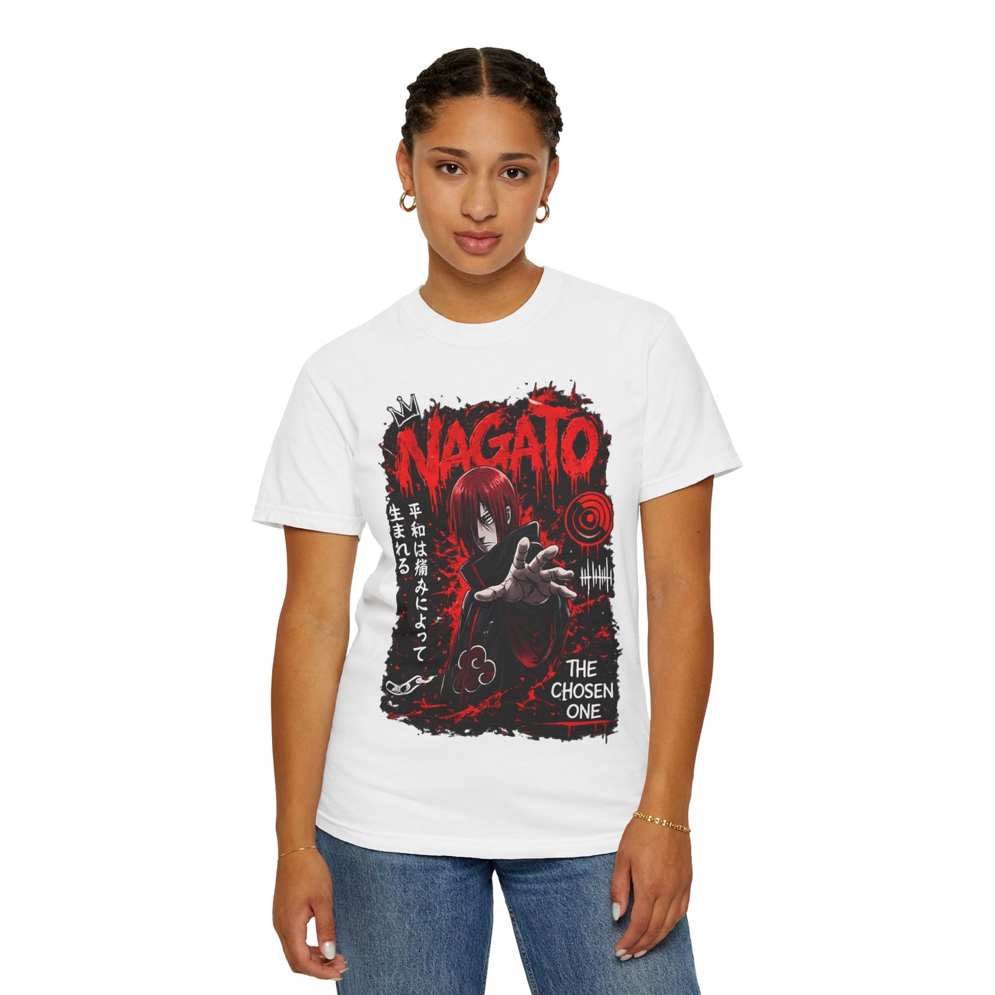 Nagato Graphic T-Shirt — 'The Chosen One' Anime Horror Tee
