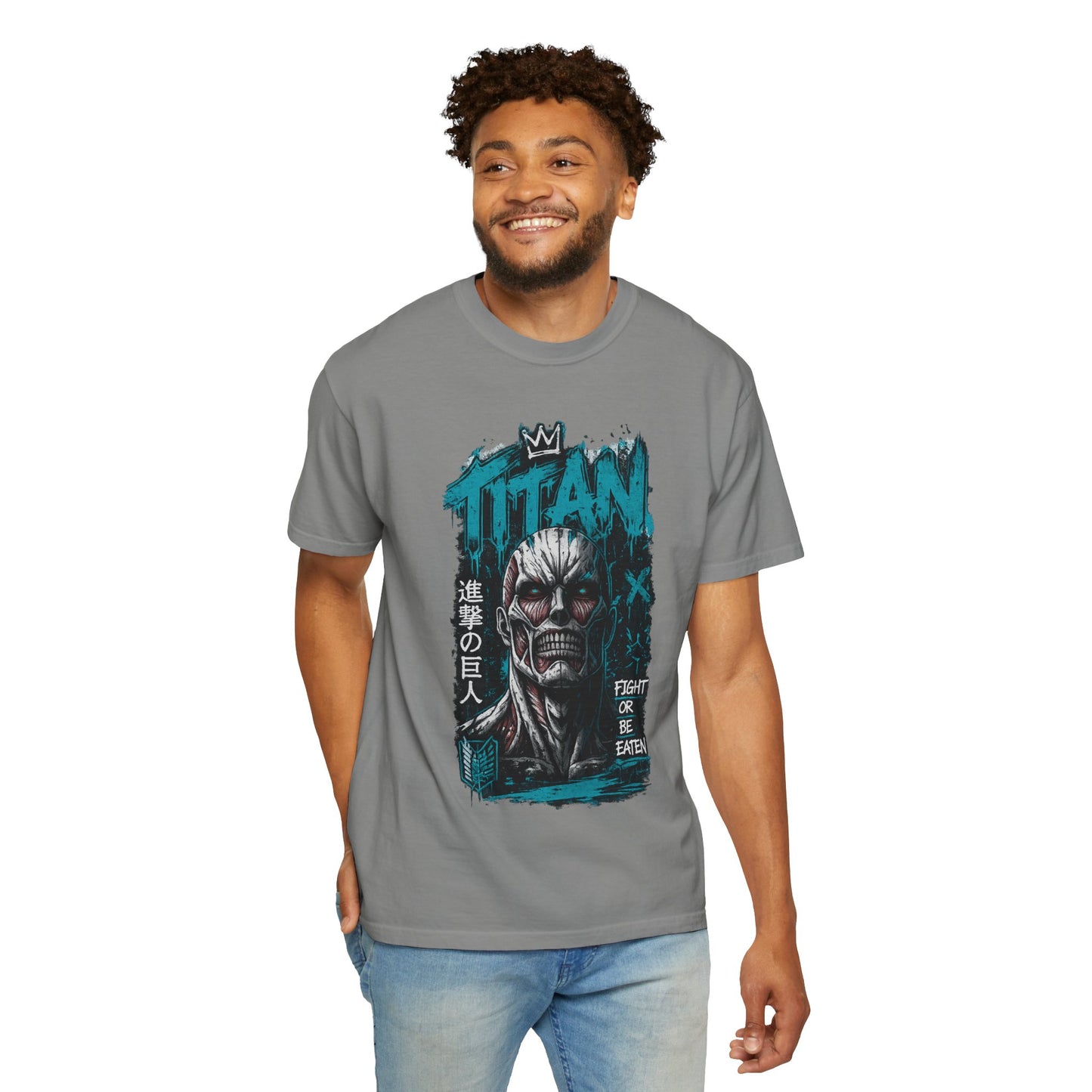 Titan Graphic T-Shirt — 'Fight or Be Eaten' Anime Tee