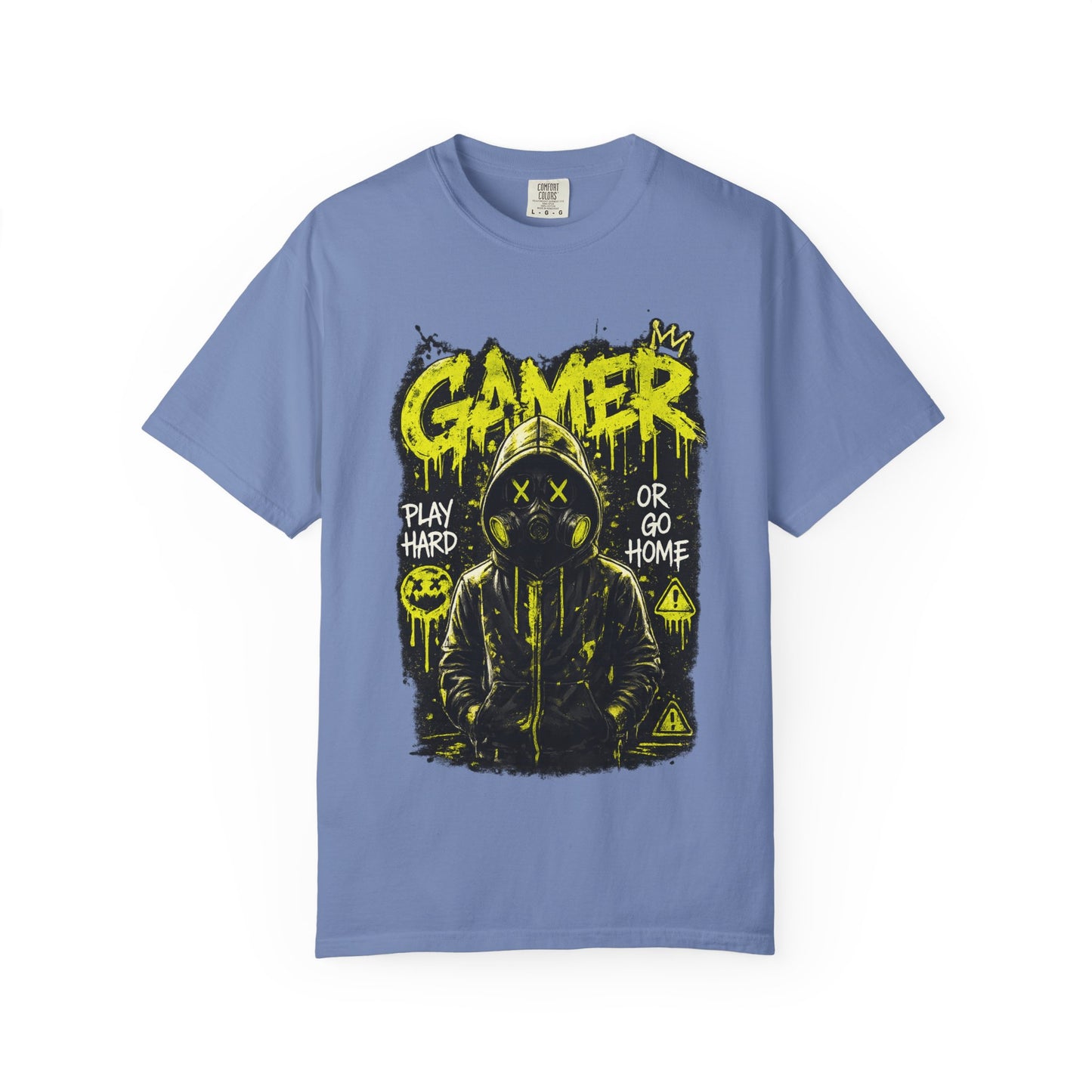 Gamer Graphic T-Shirt — "Play Hard or Go Home" Neon Streetwear