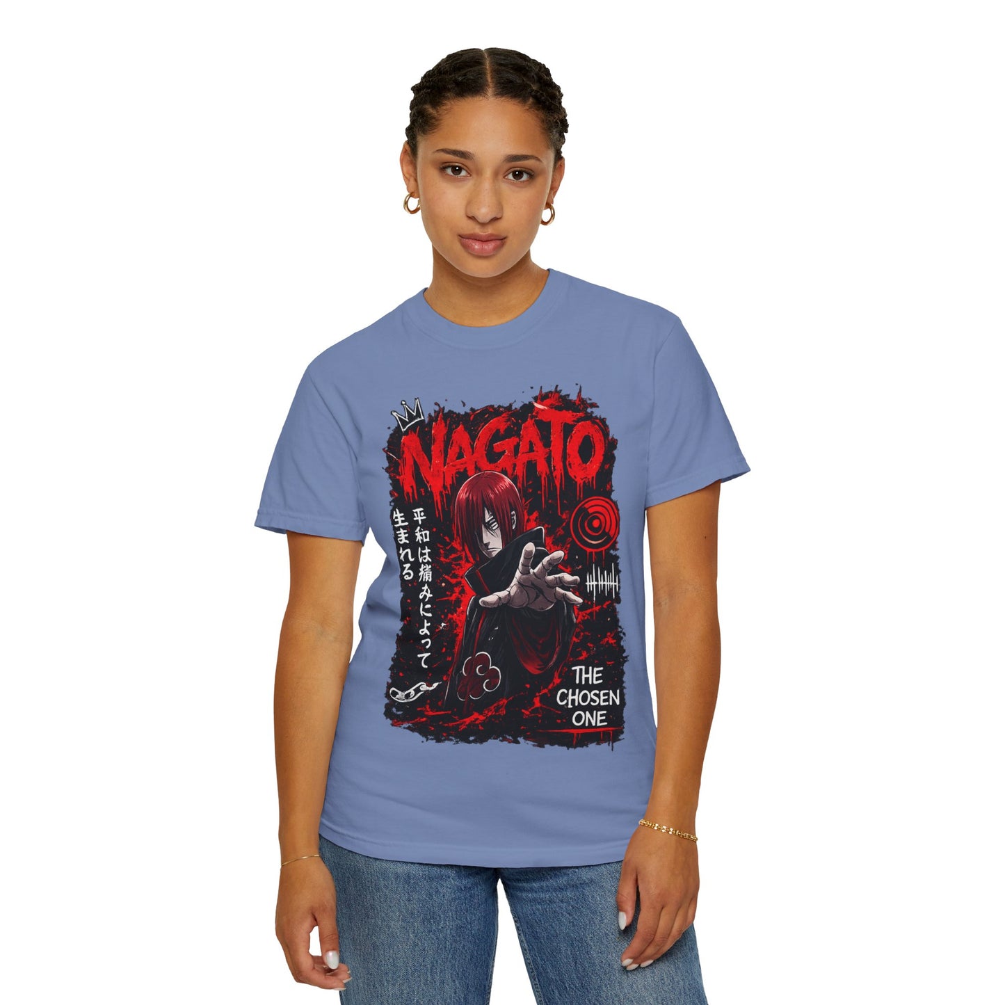 Nagato Graphic T-Shirt — 'The Chosen One' Anime Horror Tee