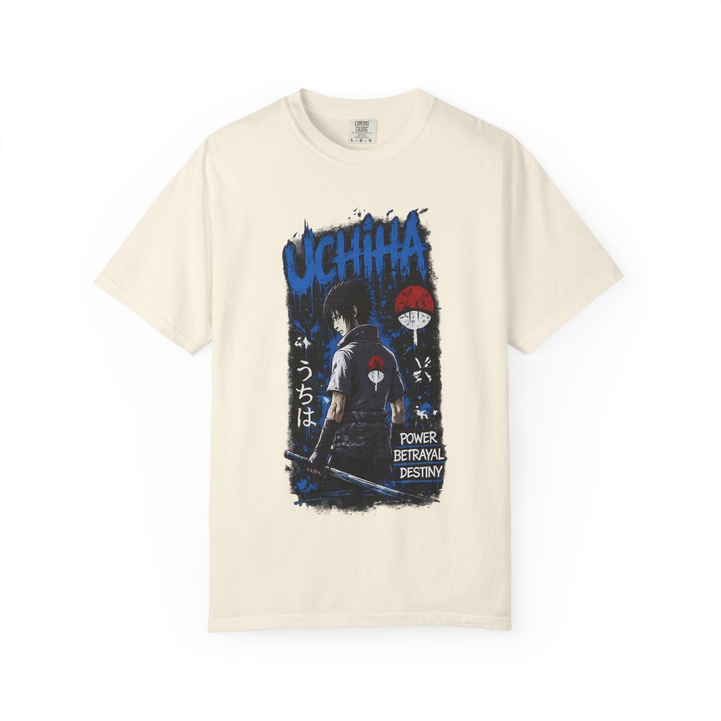 Uchiha Clan Graphic T-Shirt — Anime Sasuke Poster Design