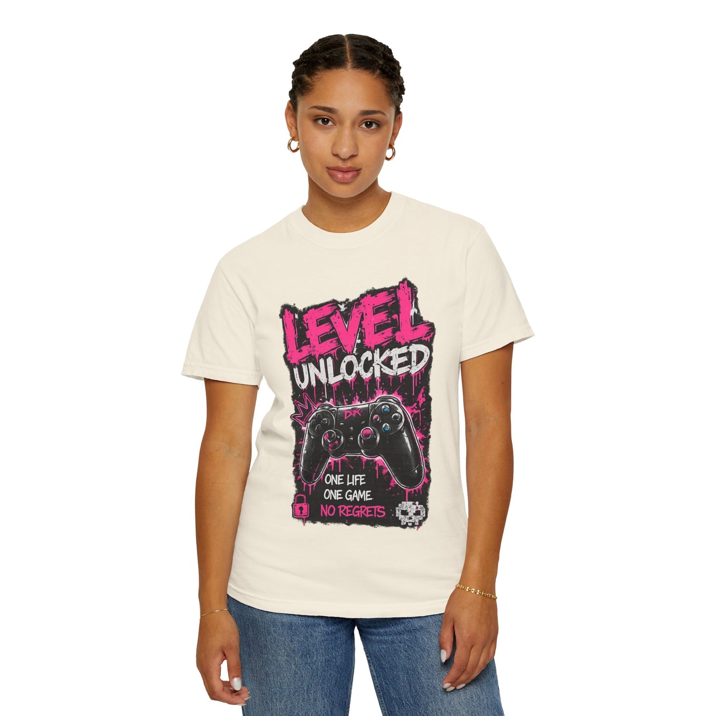 Level Unlocked Gamer T-Shirt — "One Life, One Game" Graphic Tee