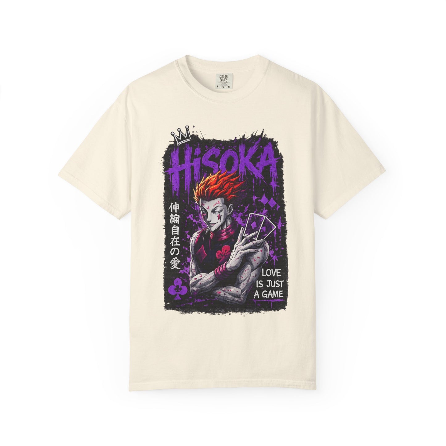 Hisoka Anime Graphic T-Shirt — "Love Is Just a Game" Villain Tee