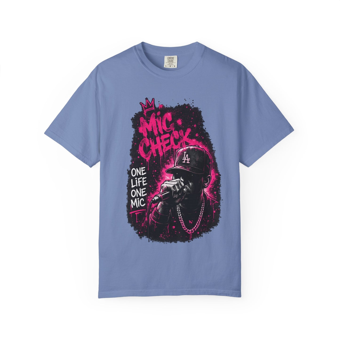 Mic Check T-Shirt — One Life One Mic Hip-Hop Graphic Tee