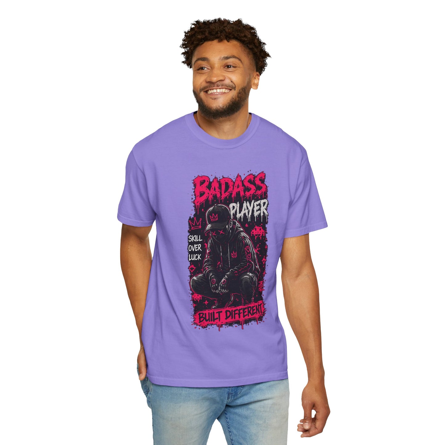 Badass Player Graphic T-Shirt — “Built Different” Gaming Tee