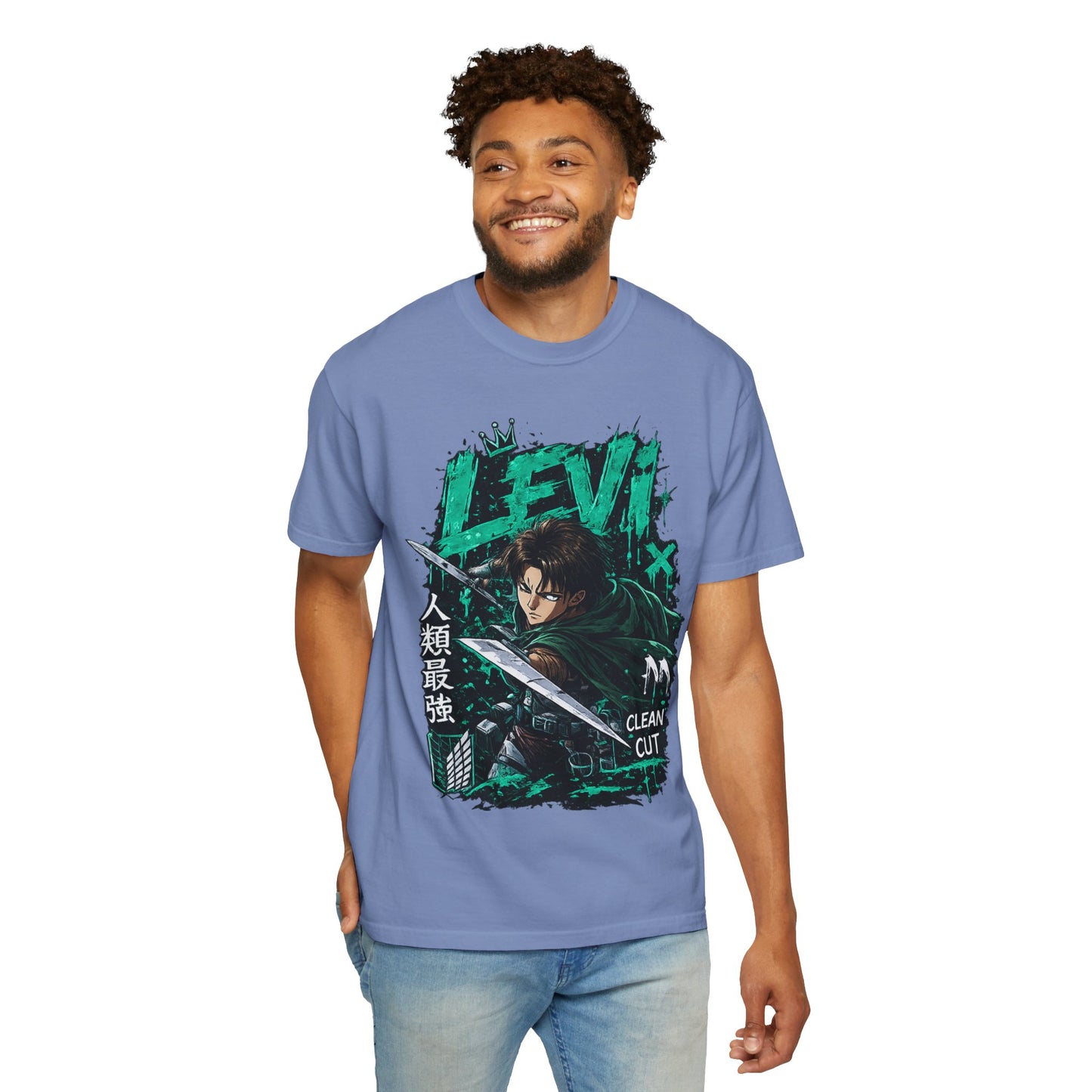 Levi Anime T-Shirt — 'Clean Cut' Attack Gear Tee