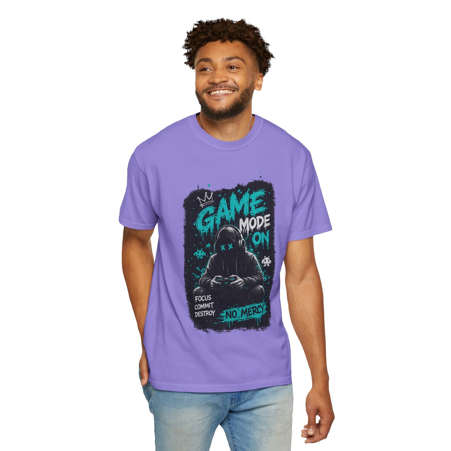 Gaming T-Shirt — "Game Mode On: No Mercy" Gamer Tee