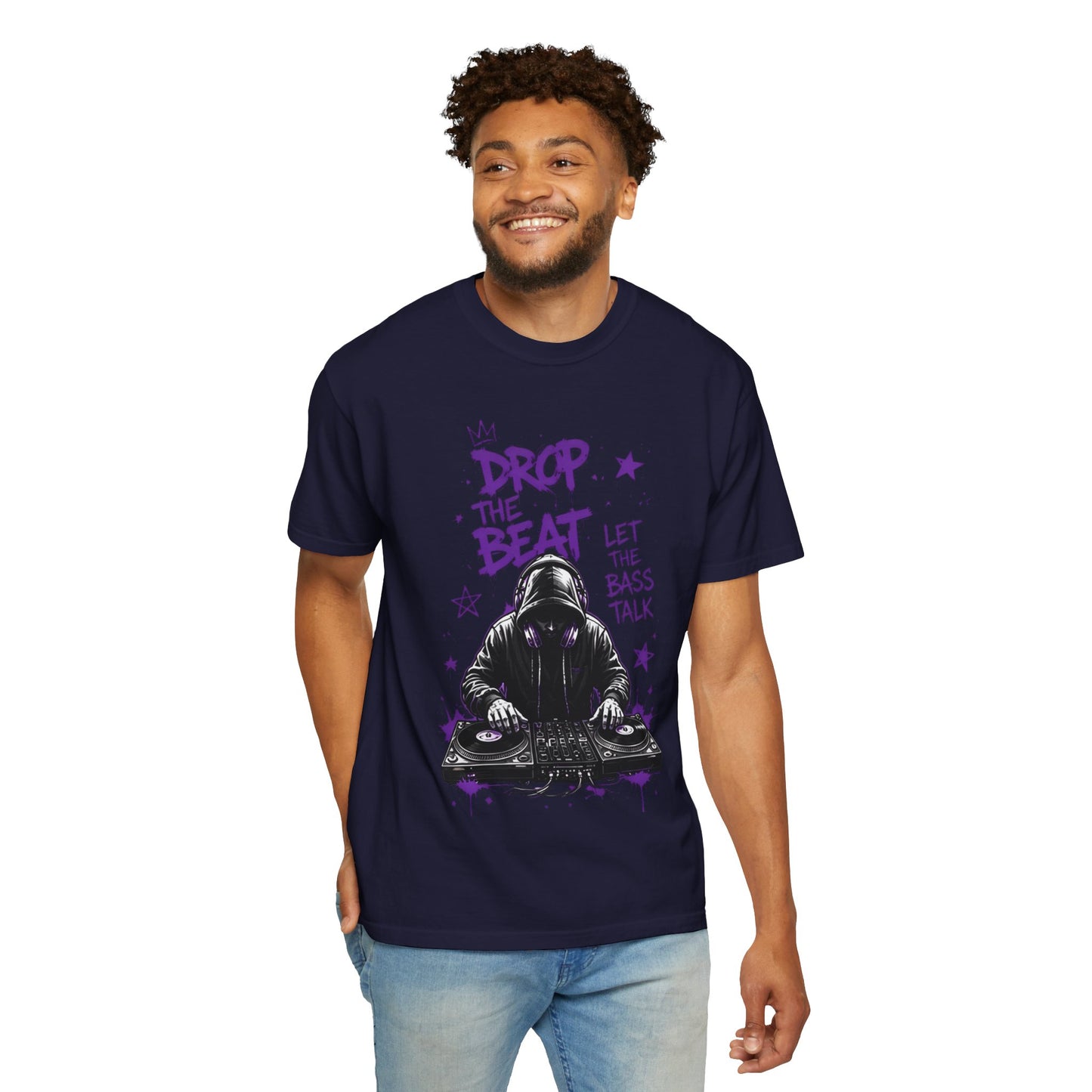 Drop the Beat DJ T-Shirt — "Let the Bass Talk" Graphic Tee
