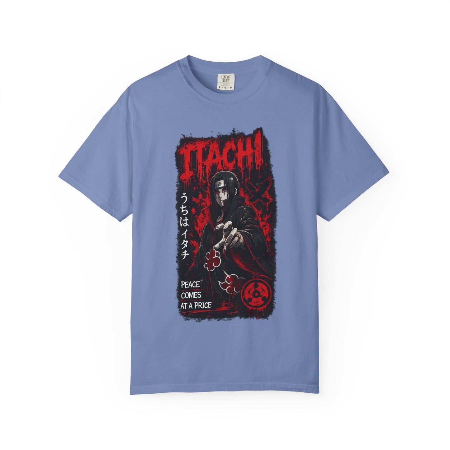 Itachi Graphic T-Shirt — Anime Villain Illustration "Peace Comes at a Price"