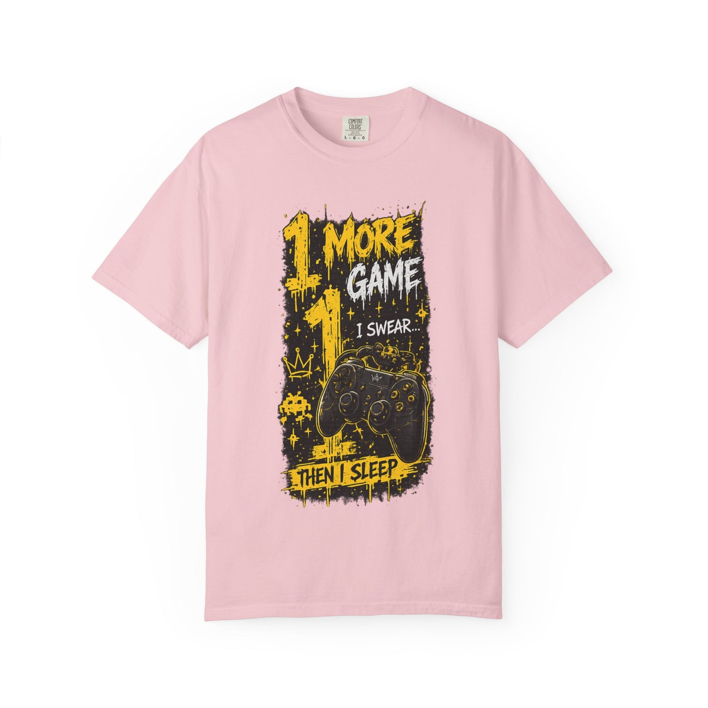 Gaming T-Shirt — “1 More Game I Swear Then I Sleep” Graphic Tee