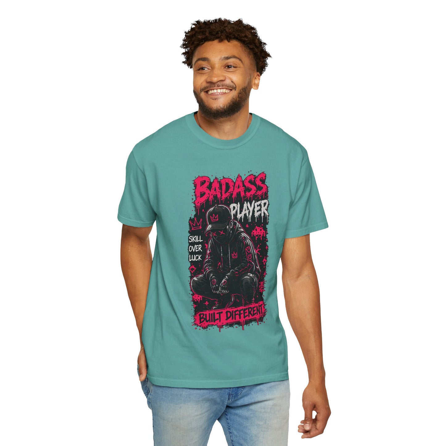 Badass Player Graphic T-Shirt — “Built Different” Gaming Tee