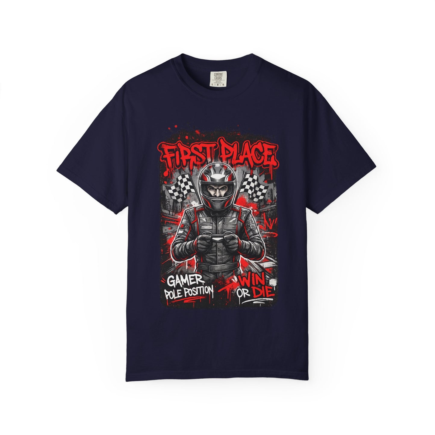 First Place "Win or Die" Gamer Racing T-Shirt
