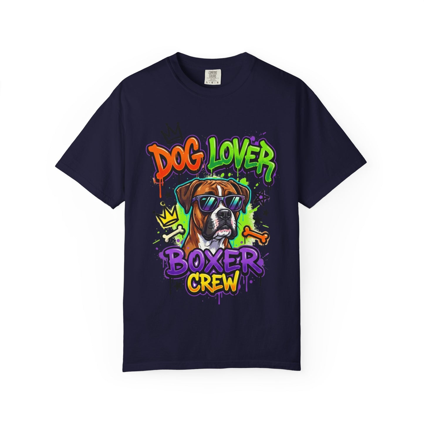 Boxer Crew Dog Lover T-Shirt — Graphic Dog Owner Tee