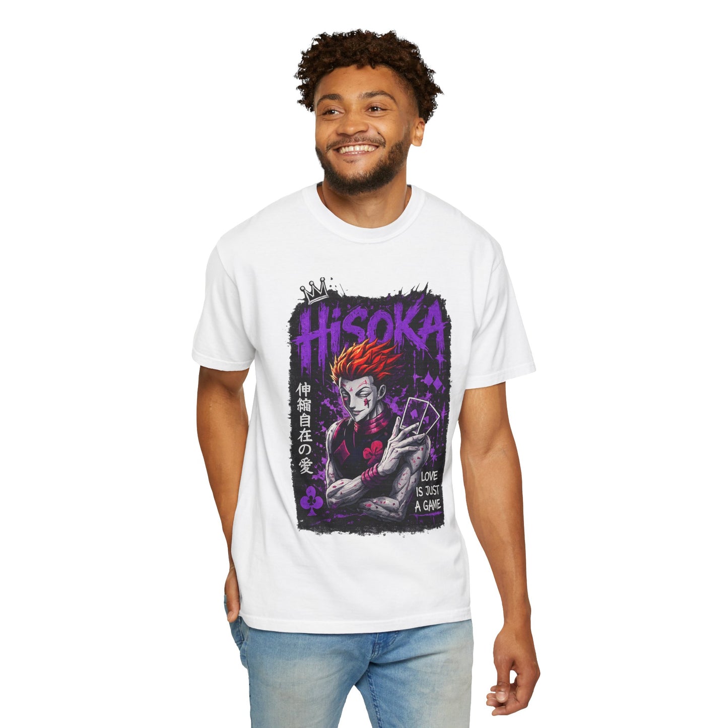 Hisoka Anime Graphic T-Shirt — "Love Is Just a Game" Villain Tee