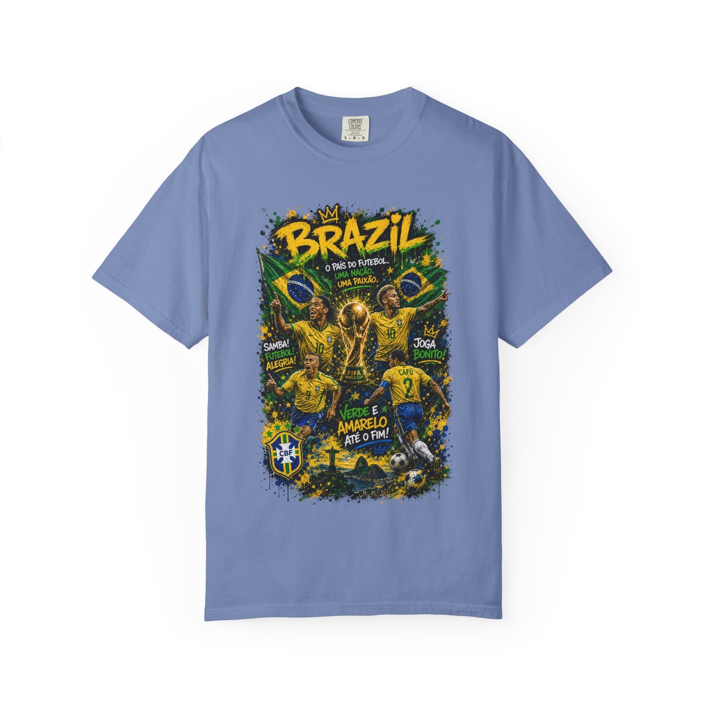 Brazil Football Players T-shirt | Brazilian Soccer Graphic Tee