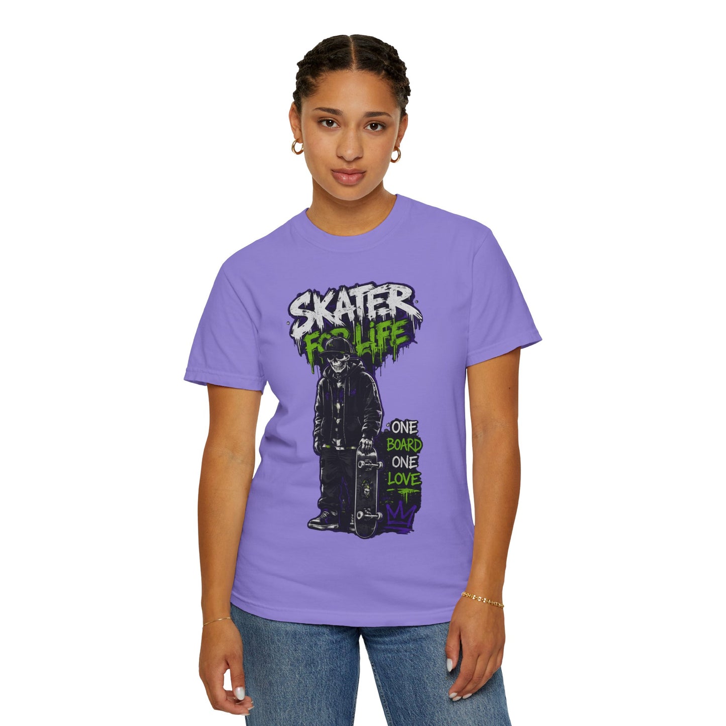 Skater for Life T-Shirt — One Board One Love Skateboard Graphic Tee