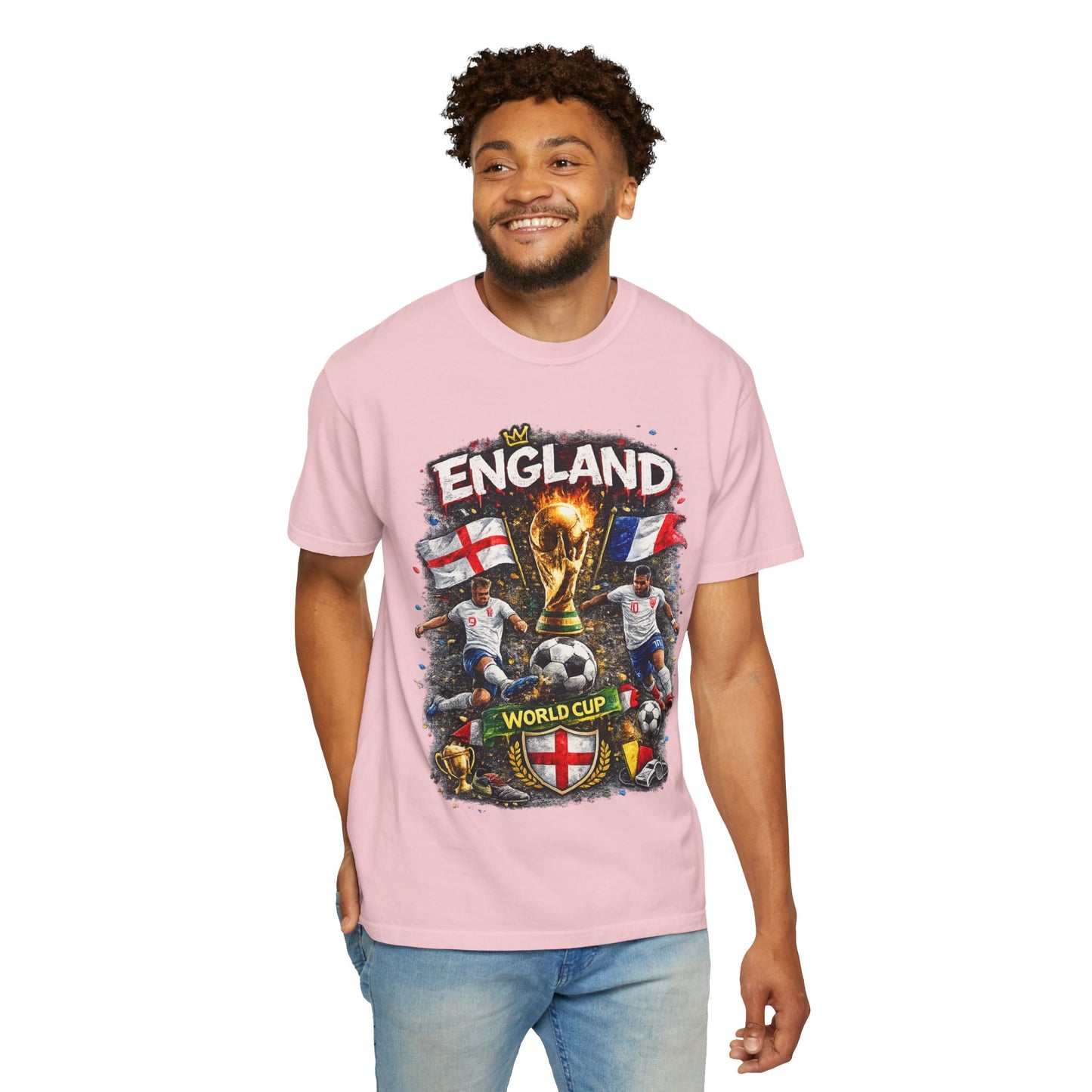 England World Cup Soccer T-Shirt | Football Trophy, St George Flags