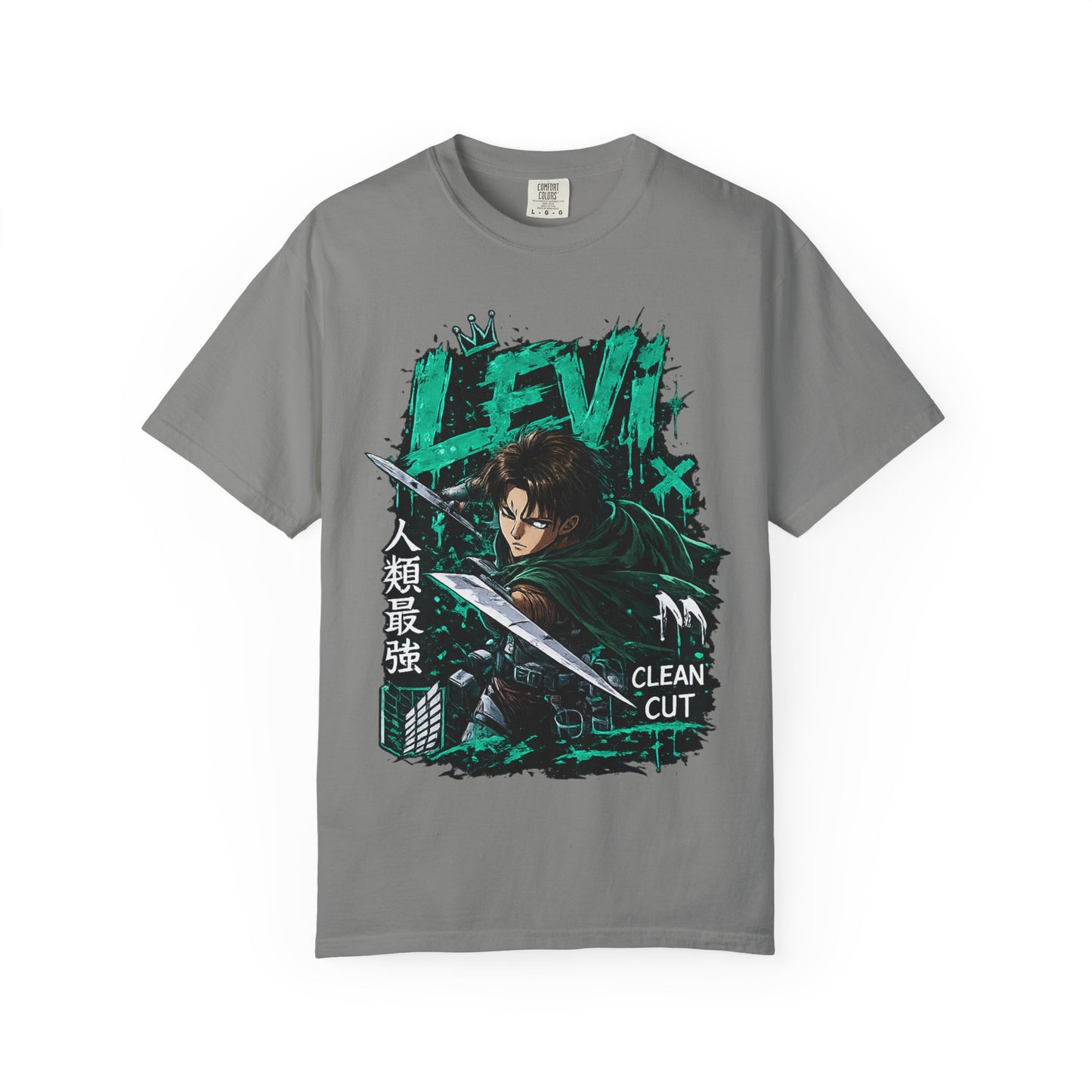 Levi Anime T-Shirt — 'Clean Cut' Attack Gear Tee