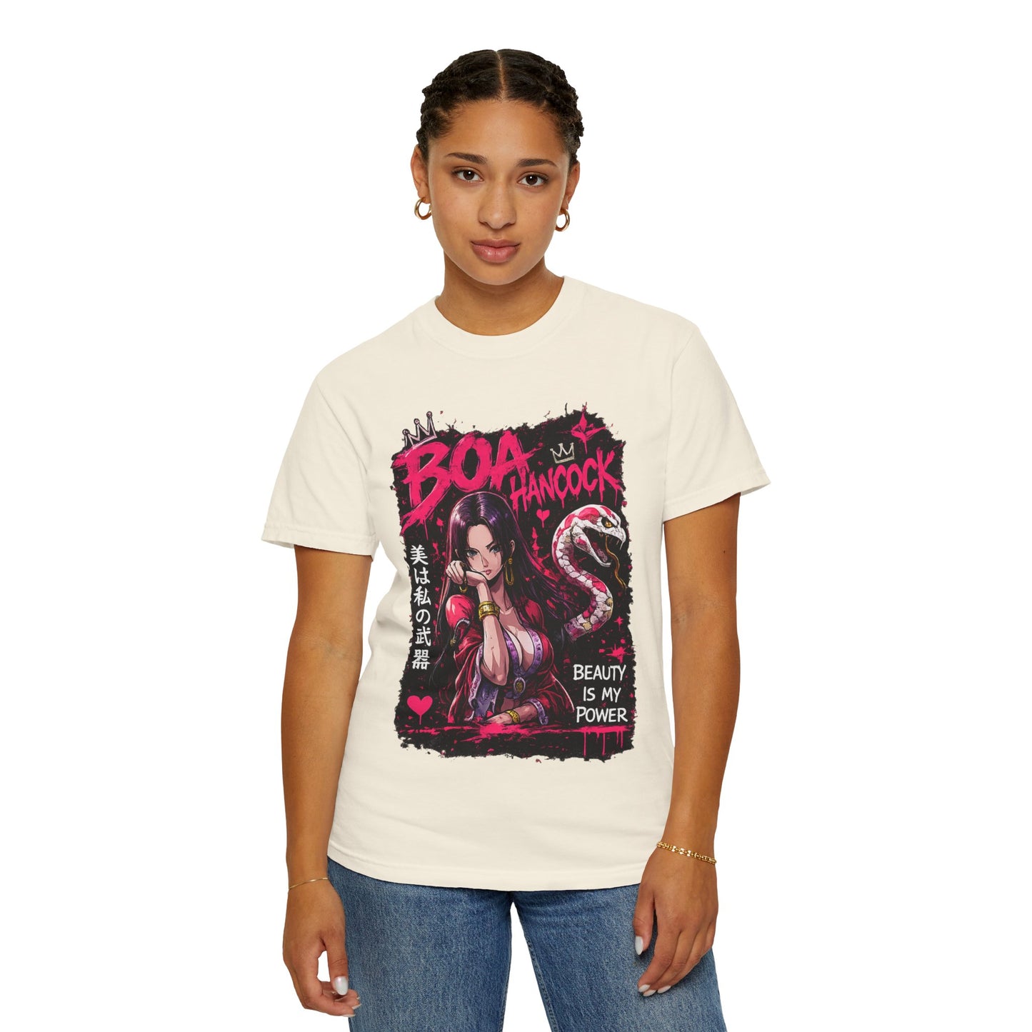 Boa Hancock Anime T-Shirt — "Beauty Is My Power" Graphic Tee