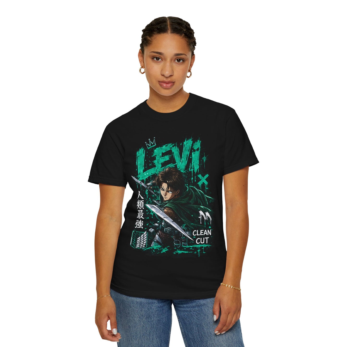 Levi Anime T-Shirt — 'Clean Cut' Attack Gear Tee