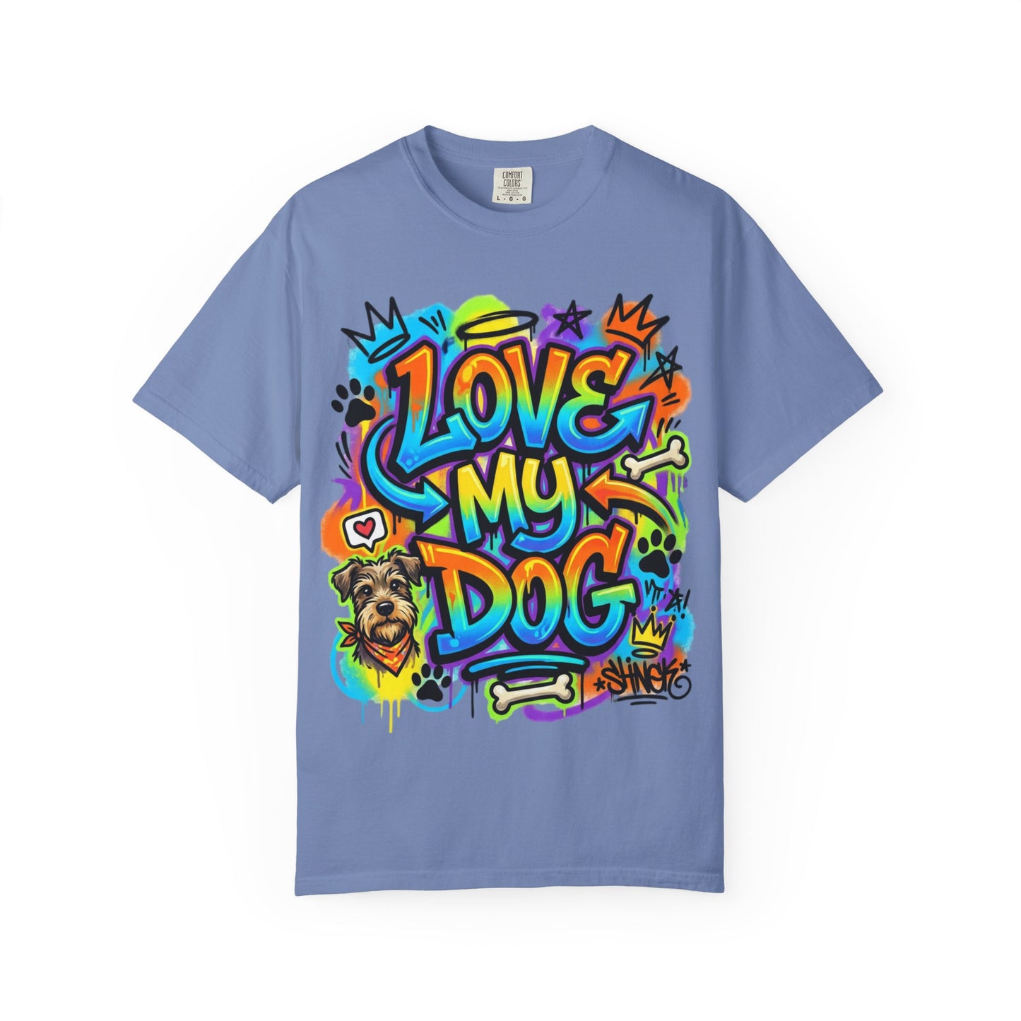 Love My Dog Graffiti T-Shirt