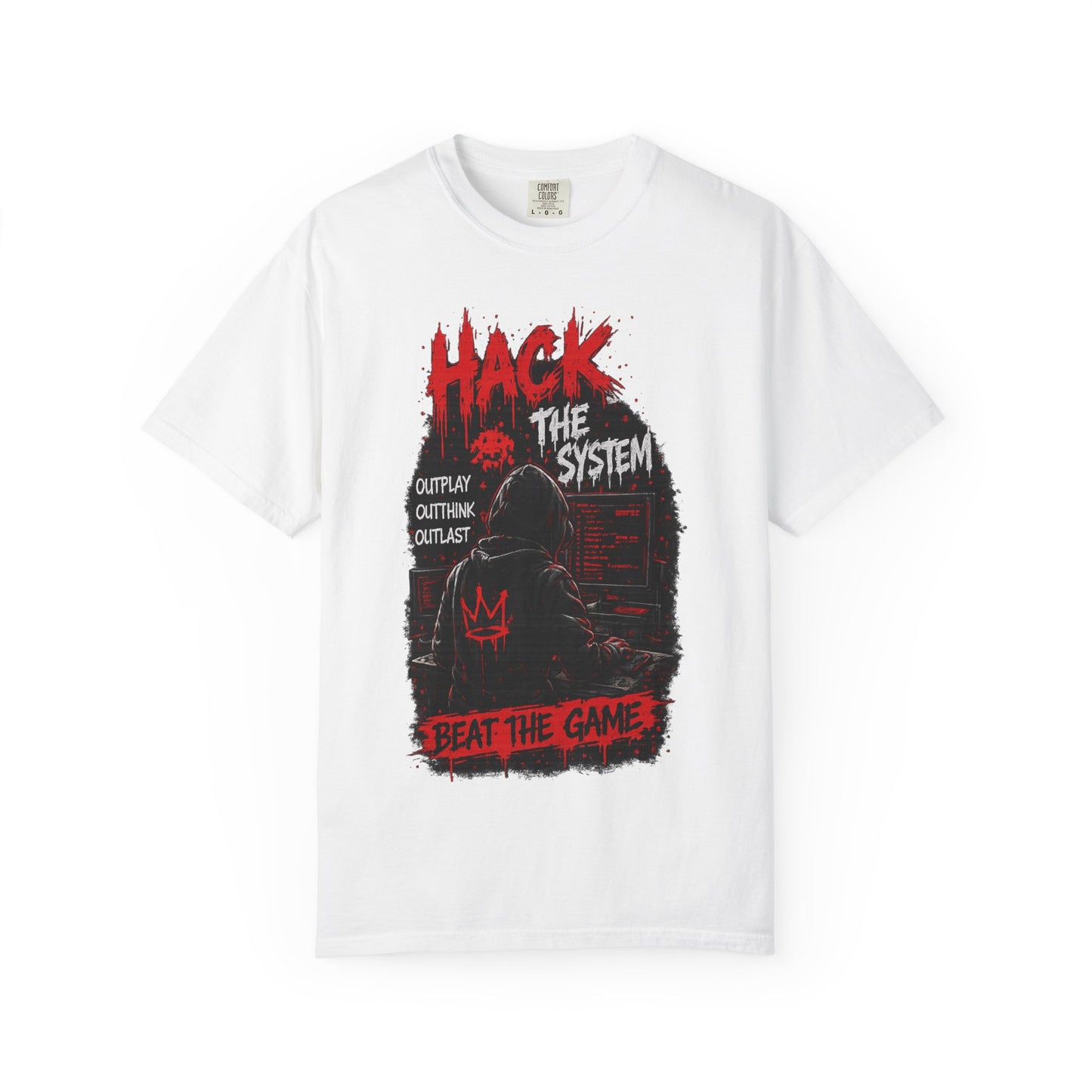 Hack the System T-Shirt — Beat the Game Hacker Graphic Tee
