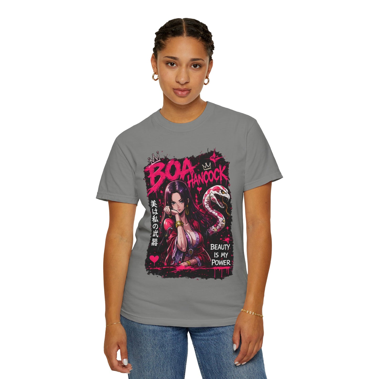 Boa Hancock Anime T-Shirt — "Beauty Is My Power" Graphic Tee