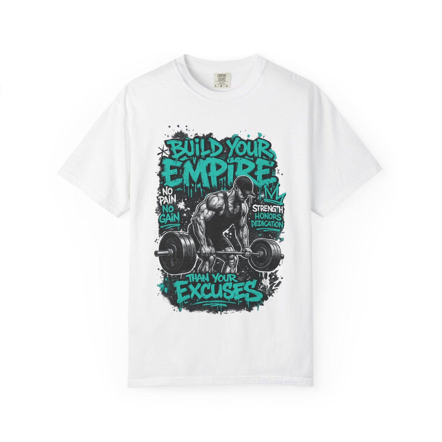 Build Your Empire Deadlift Graphic T-Shirt | Motivational Gym Workout Shirt