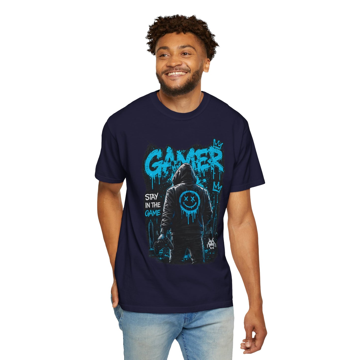 Gamer Streetwear T-Shirt – 'Stay in the Game' Graphic Tee