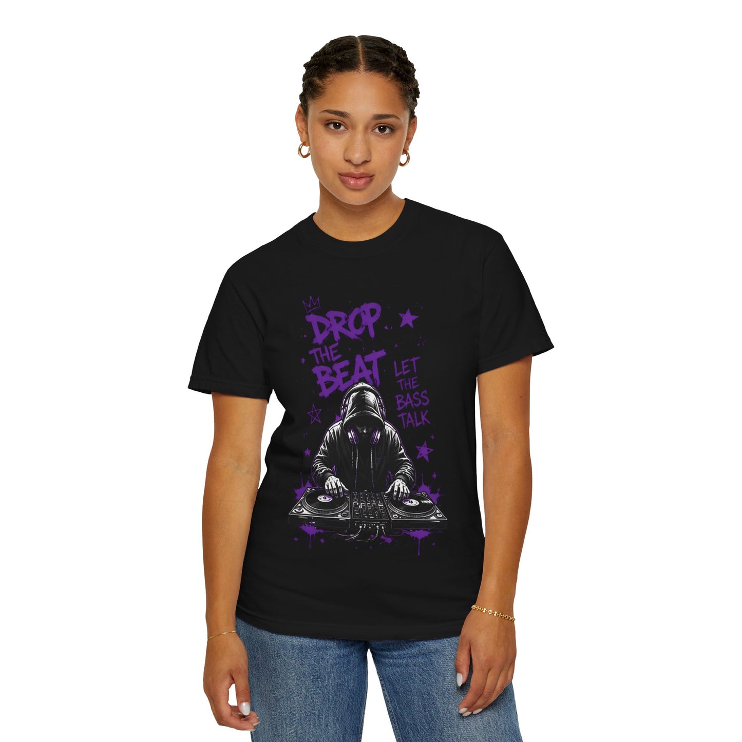 Drop the Beat DJ T-Shirt — "Let the Bass Talk" Graphic Tee