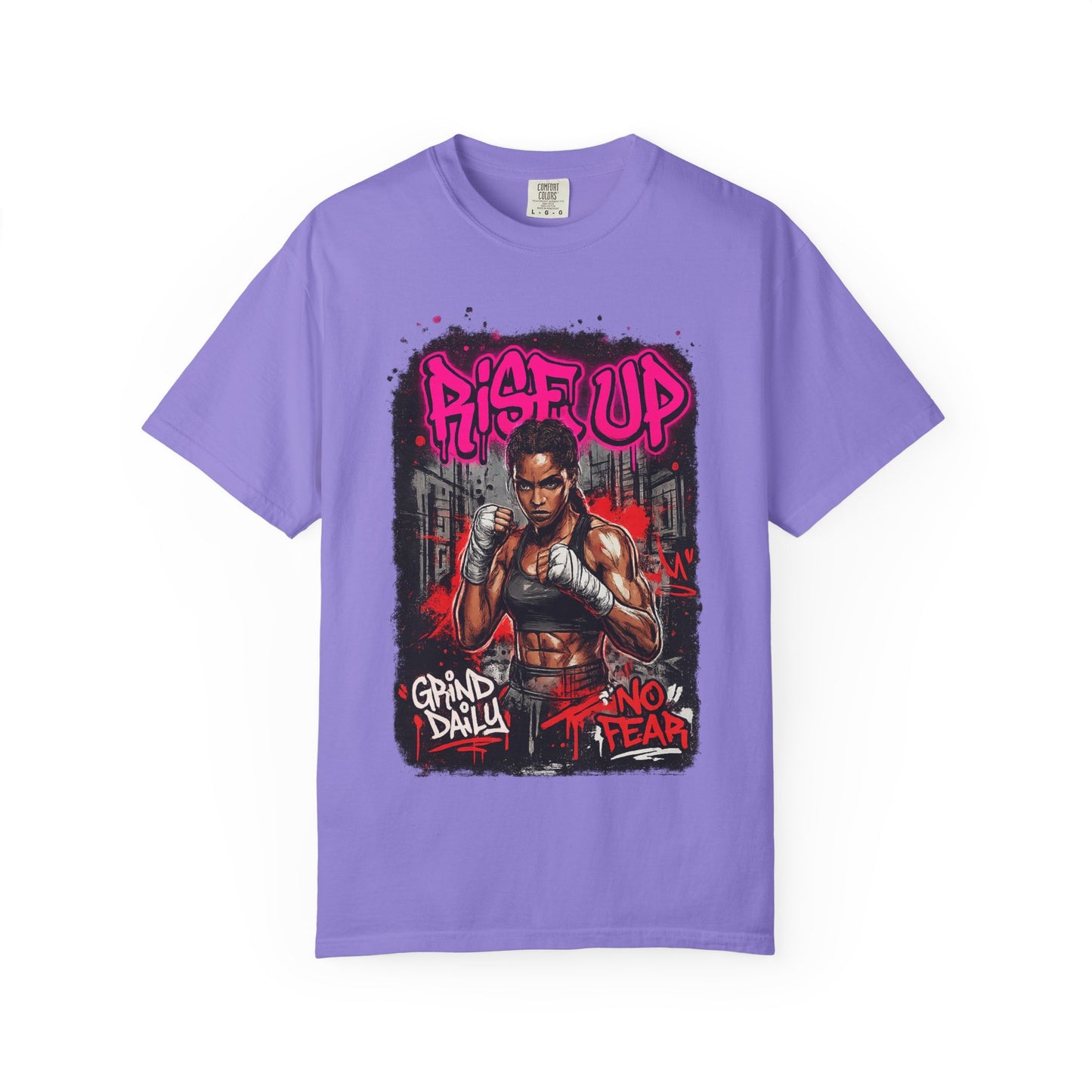 Rise Up UFC Graphic T-Shirt — 'Rise Up / No Fear' Motivational Streetwear