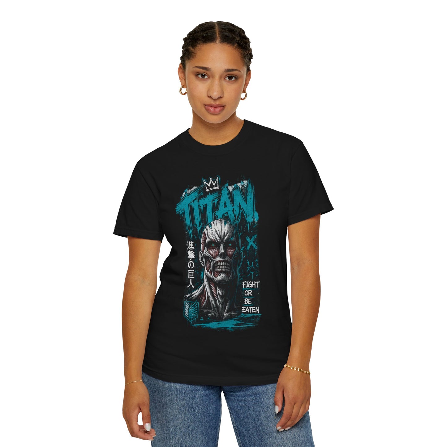 Titan Graphic T-Shirt — 'Fight or Be Eaten' Anime Tee
