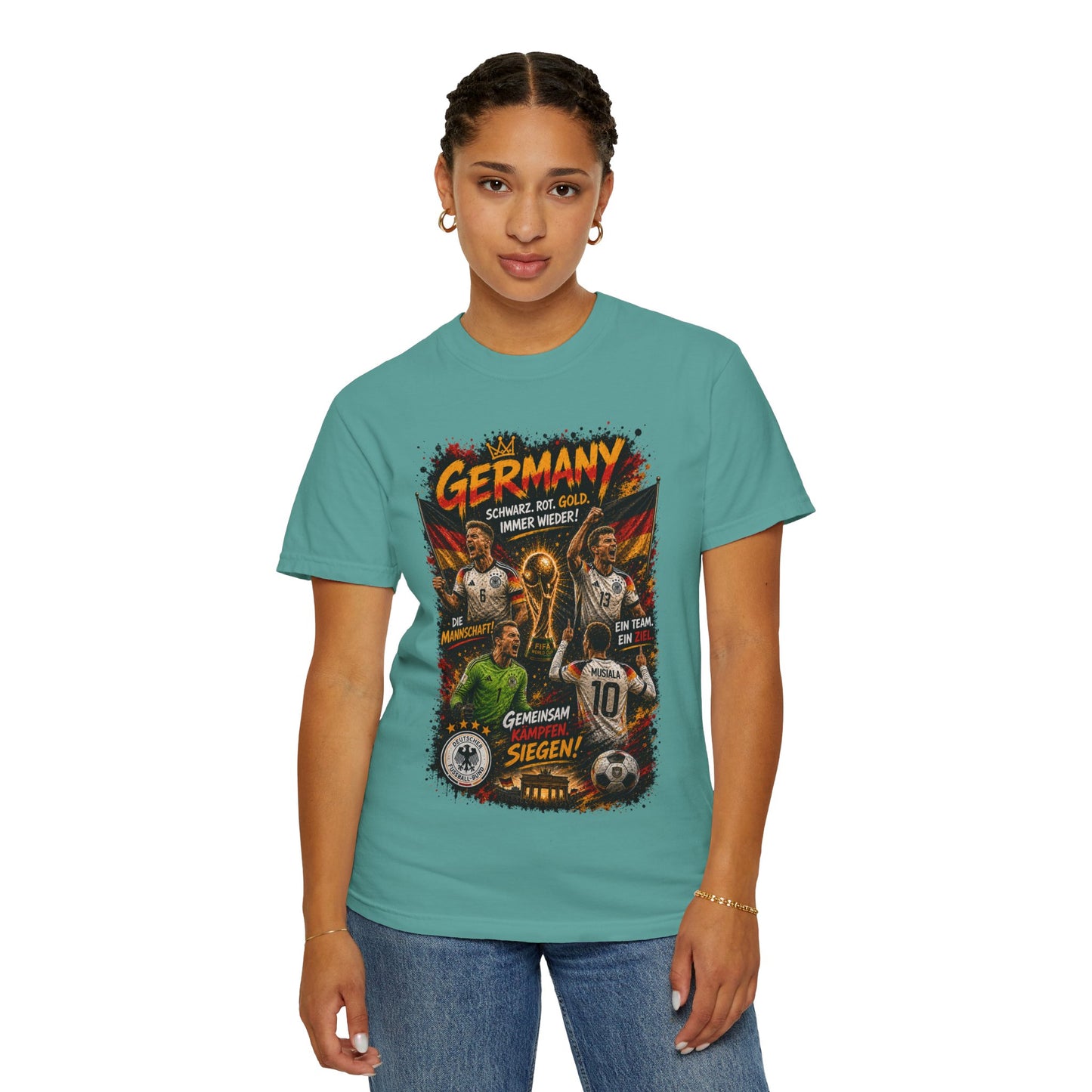 Germany Soccer Players Poster T-Shirt | World Cup Football Team Tee