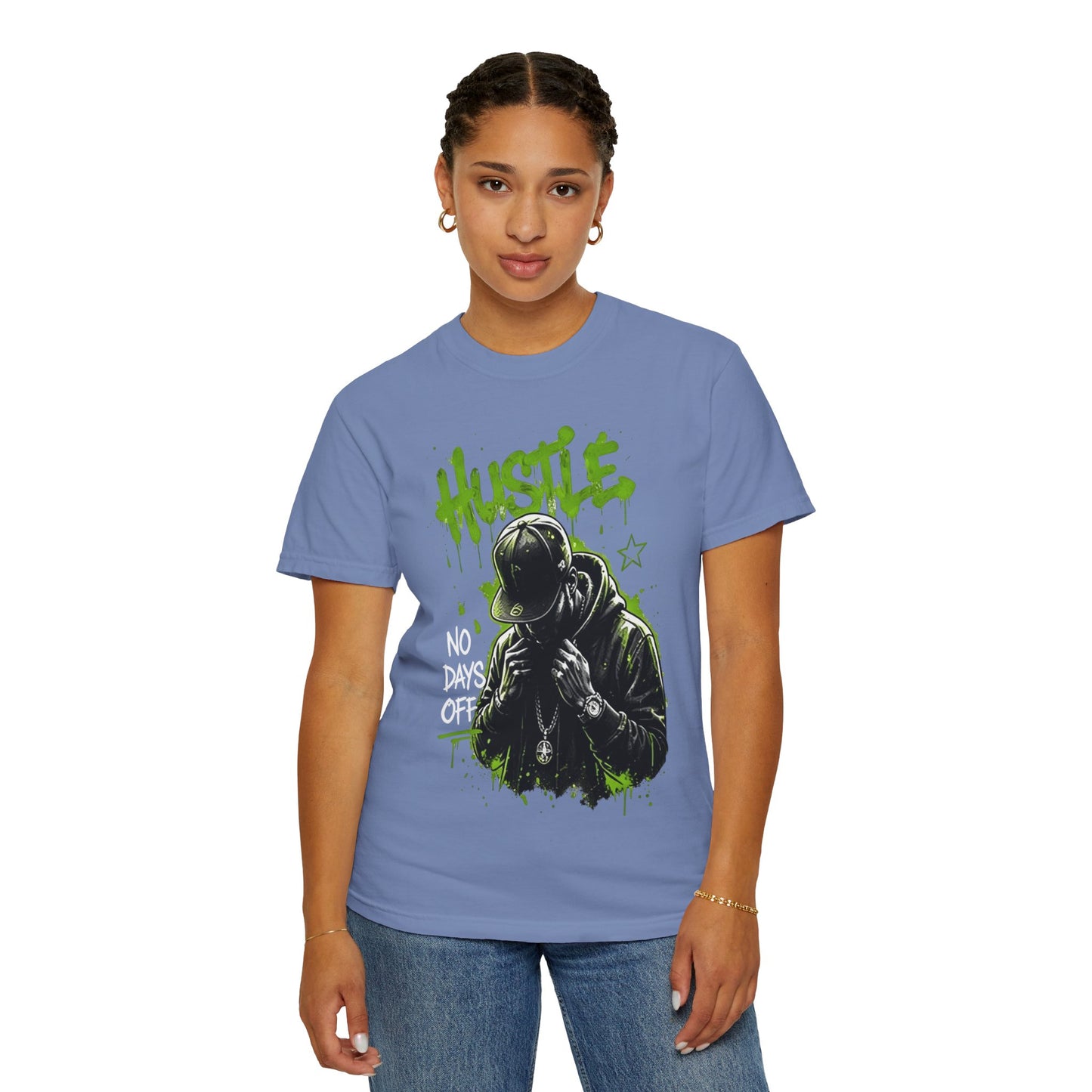 Hustle Graffiti T-Shirt — Urban Rapper Illustration