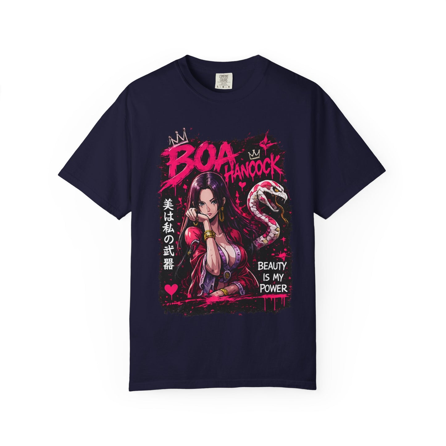 Boa Hancock Anime T-Shirt — "Beauty Is My Power" Graphic Tee