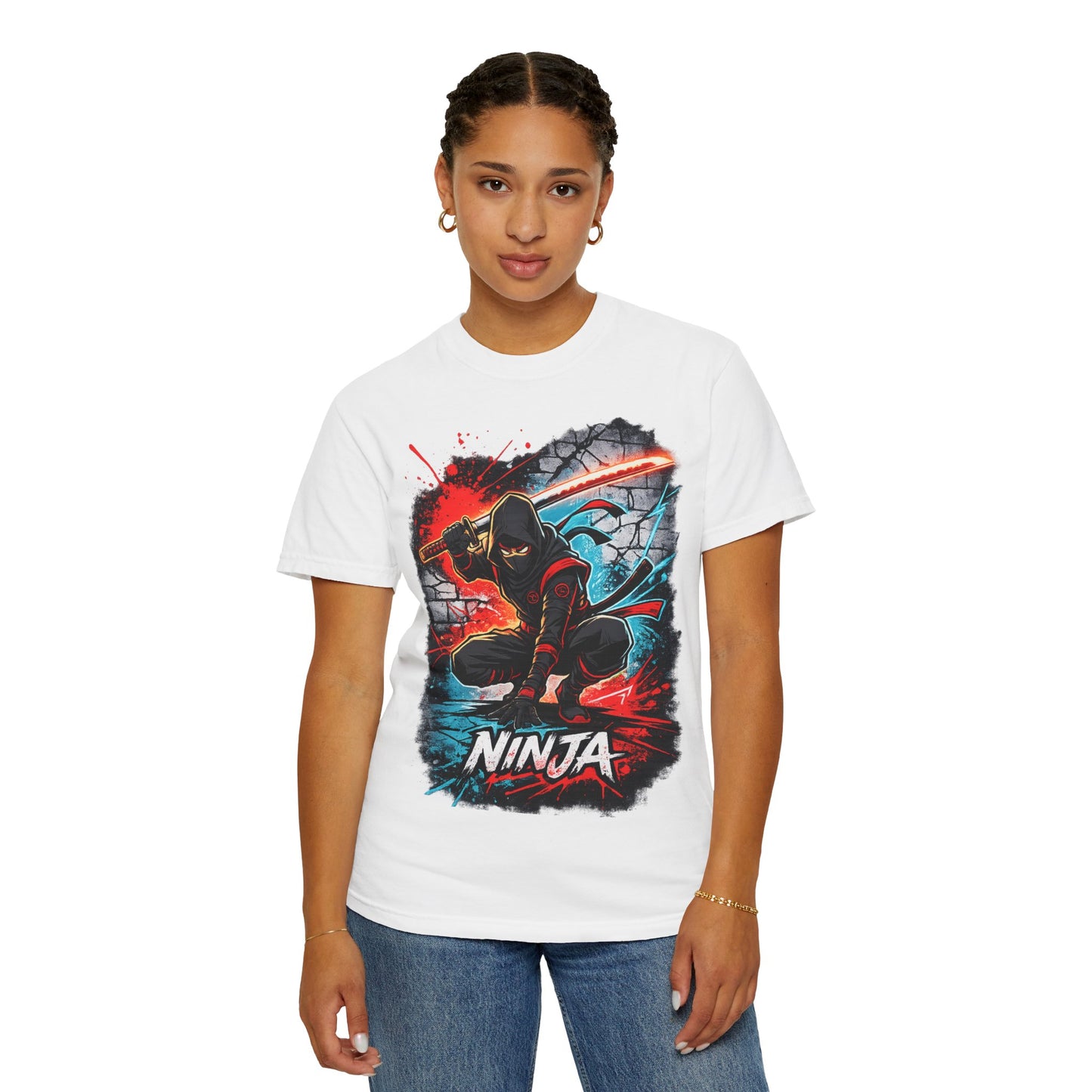 Ninja Graphic T-Shirt — Bold Samurai Night Warrior Tee